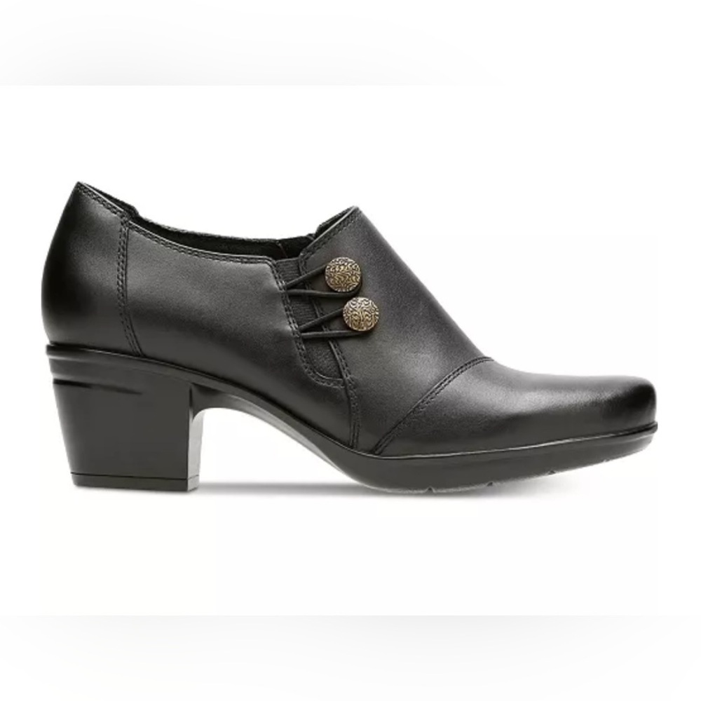 CLARKS EMSLIE WARREN Black Leather Women's Shoes 9 NEW IN BOX